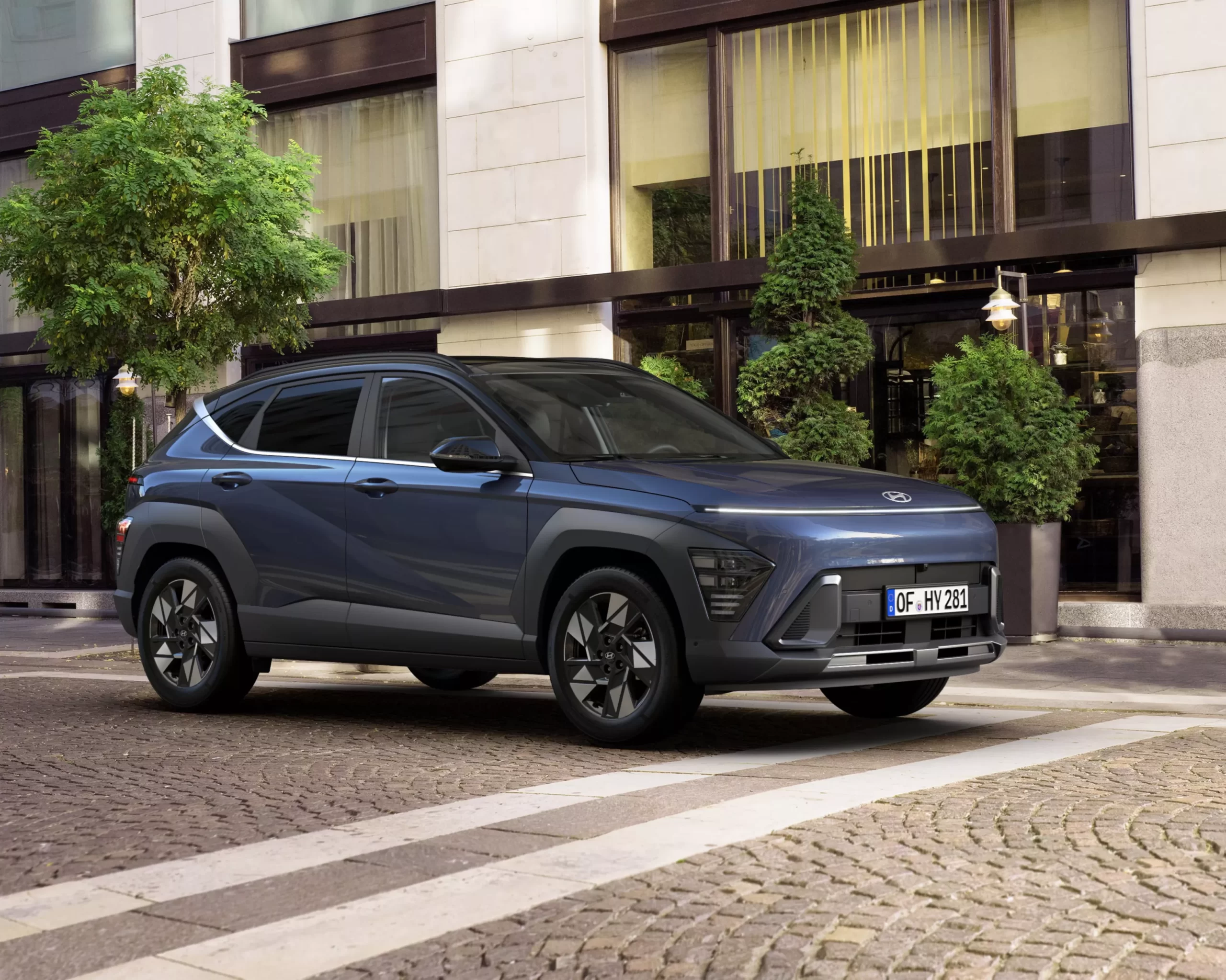 Habitacle spacieux du Hyundai KONA Electric avec sièges avant