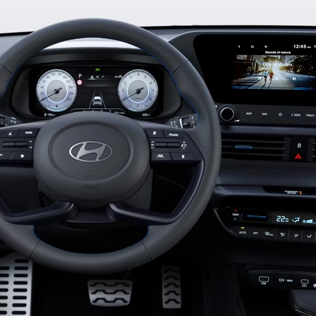 Tableau de bord numérique du Hyundai BAYON